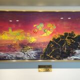 一樓電梯廳版畫展